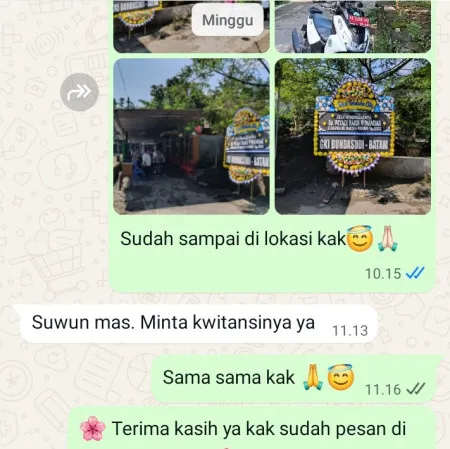 Pengiriman Papan Bunga Duka Semampir Buayan